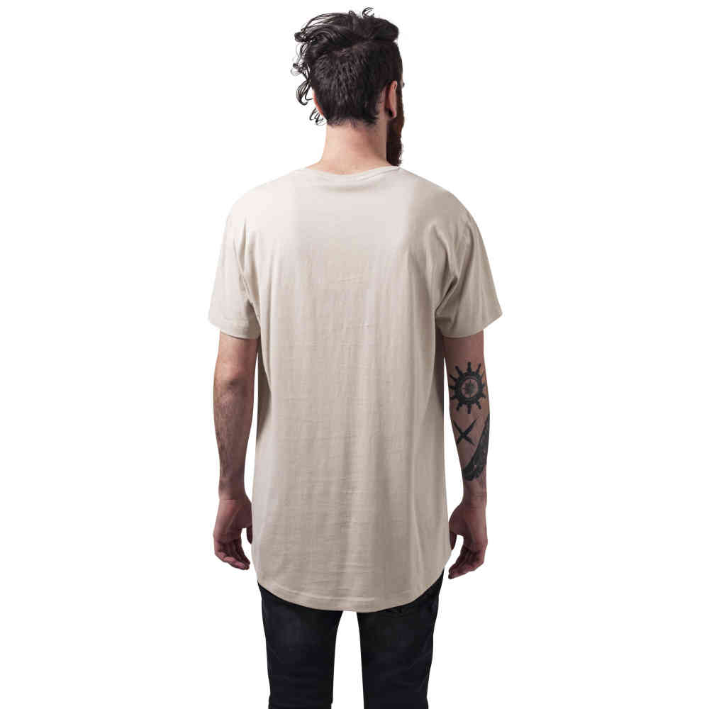 Urban Classics - Shaped Long Mens Tshirt - Cream